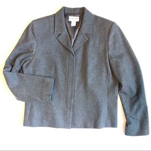 PENDLETON 100% virgin wool gray blazer jacket 14